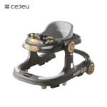 CJ-958,baby walker,Orange Grey khaki,Music/Lights 6 Height adjuster,One click