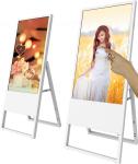 floor stand foldable 32" 43" 49" 55" inch LCD signage E-board display with