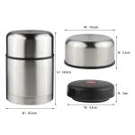 500ml 16oz Stainless Steel Insulated Lunch Box Insulated Food Container