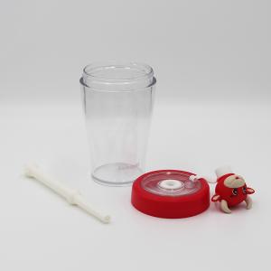China Plastic Tritan School Water Bottle For Baby Girl Straw Drinking factory