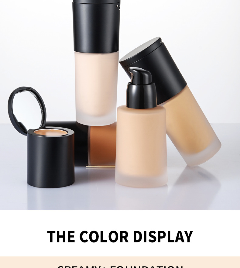 Wholesale Private Label Vegan Long Lasting Sweatproof Waterproof Makeup Face Liquid Foundation for Black Women
