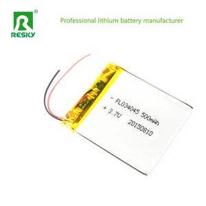 China Digital Lithium polymer battery cell 304045 3.7V 500mAh Lipo Battery with PCB factory