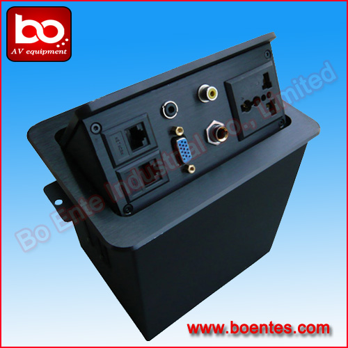 Factory Supply Desktop Pop Up Connector with VGA +RJ45 for Meeting Table