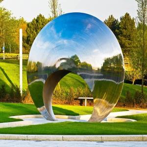 China Modern Garden Abstract SS Outdoor Metal Sculpture factory