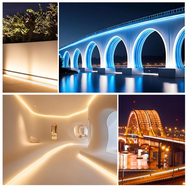 3D Bendable Neon Light 16*16mm RGB RGBW Flexible Waterproof IP67 Outdoor LED Wall Washer