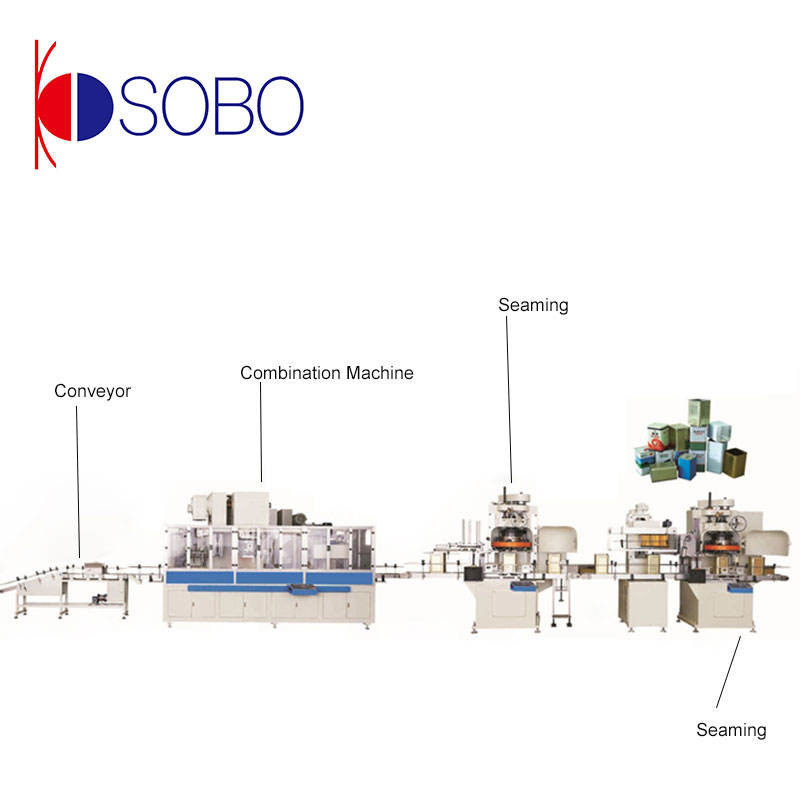 Rectangular Tin Can Making Machine Production Line