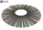 Flat Style Steel Wire Snow Sweeper Brush Rotary Flat Ring Farms Runways