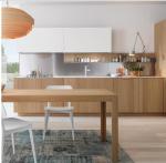 Simple Modular plywood kitchen cabinets Melamine Finishing For Home Improvement