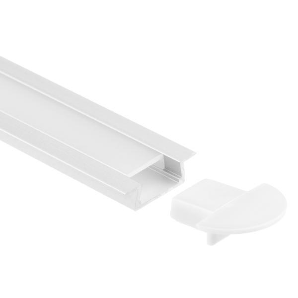 China Anodized Recessed LED Strip Lighting Channel 6063 Aluminium Alloy Extrusion factory