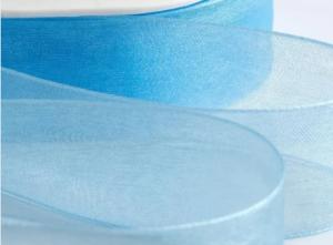 China Multicolor Silk Organza Ribbon Screen Printing With Grade 4 Color Fastness factory