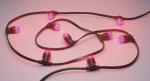 Belt light, 2x1.5mm rubber cable, party light, festoon lighting, B22/E27 socket,