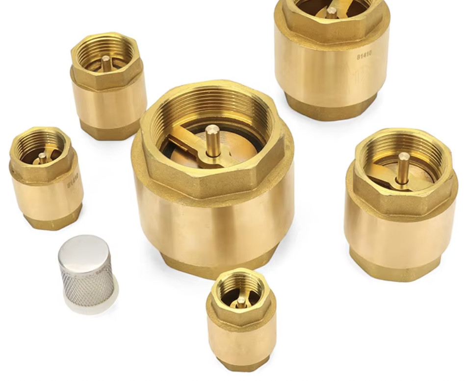 Brass Swing Check ValvePressure Non Return Valve 1/2" 3/4 Mini One Way Vertical Water Swing Brass Check Valve