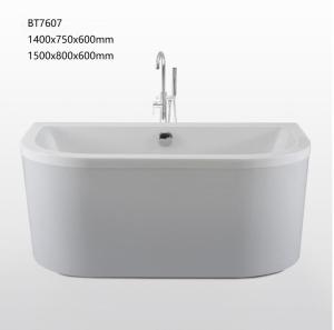 China Professional Indoor Freestanding Acrylic Tub , Freestanding Rectangular Bathtub factory