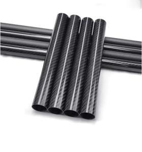 China 6mm-200mm 3K Plain Twill Glossy Wrapped Carbon Fiber Pipe For Drone Accessories factory