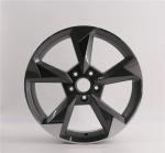 Black 18 Inch Replica Rims 17 Inch Aluminum Alloy Wheels PCD 112mm VIA