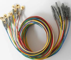China Brain Electrode Wire TPU Medical Cable Assemblies Gold Plated factory