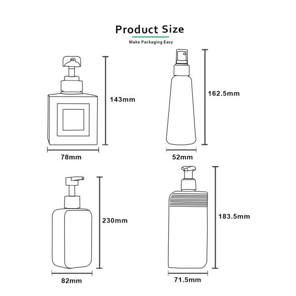 150ml 250ml 350ml 360ml PE Lotion Bottle Cosmetic Packaging With Soft Touch Material