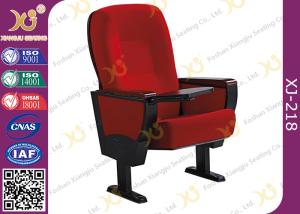 China Embroidery Customized Wooden Back &amp; Seat Conference Hall Chairs With 5 Years Warranty factory