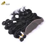 Ladies Remy Human Hair Extensions Bundles 100% Brazilian With Lace Frontal