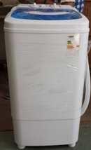 Compact Semi Automatic Single Tub Washing Machine With Spin Dryer Grey White