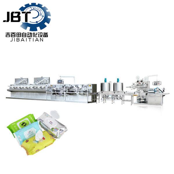 Non Woven Fabric Biodegradable Wet Wipes Production Line For 160 Packages/Min