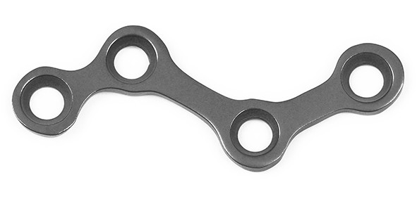 Z Shaped Orthopedic Titanium Plates Maxillofacial Implant 4.5mm*1.0mm