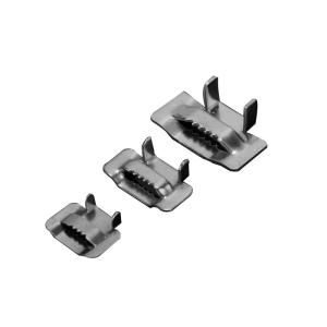 China Heavy Duty Ear Lokt Stainless Steel Banding Buckles For Telecomm OEM/ODM Accepted factory