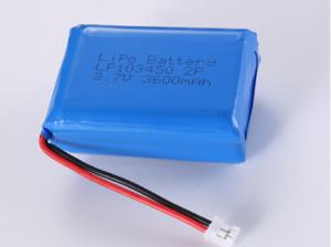 China LP103450 3.7v 3600MAH li ion battery manufacturers Lipo Battery Lithium Polymer Rechargeable Battery with Open Voltage of 3.7V factory