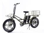 Long Range 48V 500W Electric Cargo Bike With Colorful LCD Display And Tires