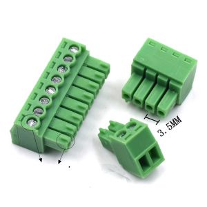 3.5mm Pitch PCB Pluggable Screw Terminal Blocks Plug + Right Angle or Straight