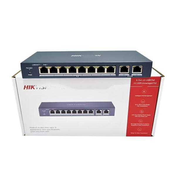 China Original Hik DS-3E0310HP-E 8 Port Fast Ethernet Unmanaged POE Switch factory