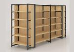 Nakajima Style Wooden Metal Shelving Unit Multi Storey For Supermarket /