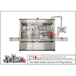 7L Lubricant Oil Filling Machine Flow Meter System 1800 BPH