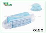 Blue Medical 3 Ply Face Mask / Disposable Earloop Face Mask For Hygienic