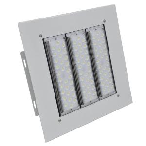 China Surface Mounted Led Gas Station Canopy Lights 100-277vac 100w 150w IP66 IK10 factory