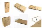 OEM 20x25x10cm Personalized Paper Garment Bags With Satin Ribbon