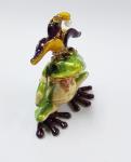 Frog bejeweled box Frog gift box Frog Alloy box Frog trinket box