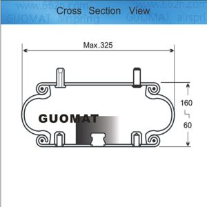 Contitech FS 330-11 647 Convoluted Air Spring With Bumper Single Combo Stud Firestone W01-358-6994