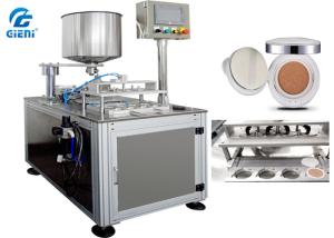 China Four Nozzles Cosmetic Filling Machine SUS304 For Air Cushion / CC Cream factory