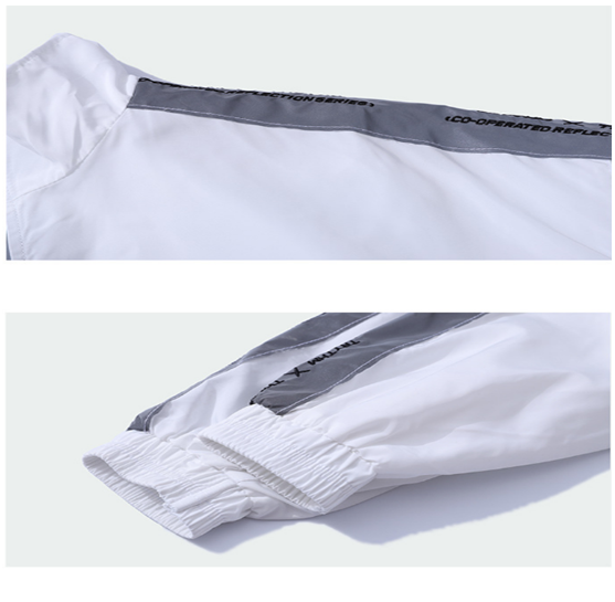 Fashion Spring Summer Mens Sports Tracksuits For Running Zipper Up Style