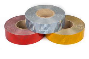 China Vehicle Reflective Conspicuity Tape Prismatic Reflective Tape For Traffic Sign factory