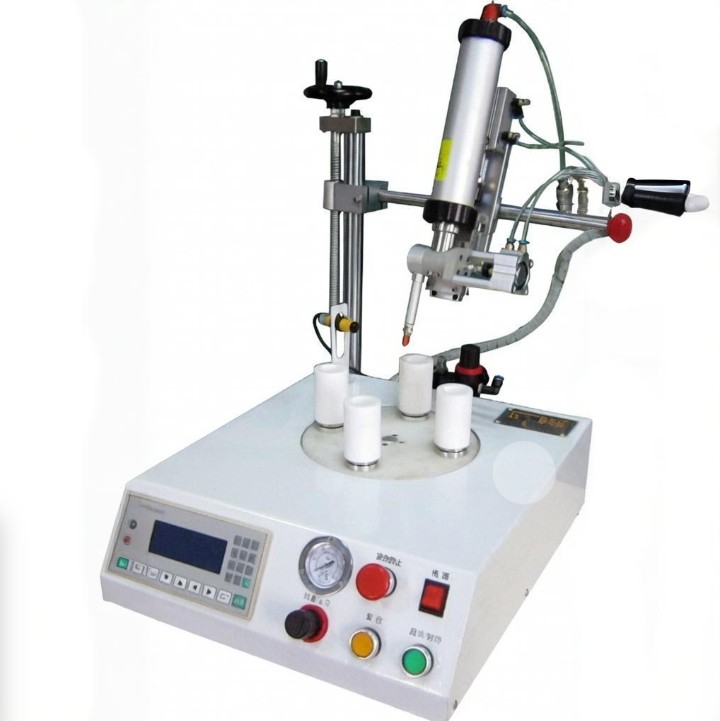 200W Glue Dispensing Machine Round Adhesive Dispensing Equipment Four Station