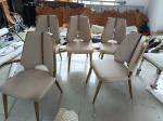 Modern Light Luxury Fabric Upholstery Chair Fabric Upholstered Kitchen Chairs