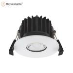 Black Ip65 Cob 75Mm Cut Hole Fire Rated Bathroom Downlights