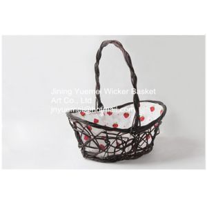 2016 wicker storage basket with handle linder