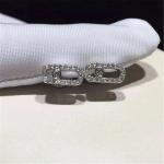 Luxury jewelry Mk With diamond stud earrings 18k white gold yellow gold rose