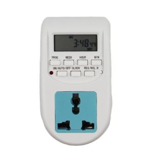 China EU Germany universal socket timer LCD digital display time control switch AL-06 PLUG IN 24 hours TIMER factory