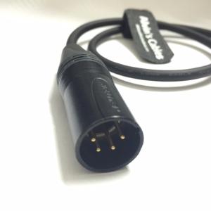 China 2B 6 Pin Female To XLR 4 Pin Male Extension Power Cable For Red One factory