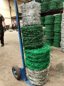 China Bulk Packing Galvanised Single Strand Barbed Fencing Wire 12x12 factory