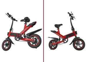 China Aluminium Alloy Folding Electric Bicycle Speed 25 - 40 Km / H Mechanical Disc Brake factory